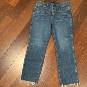 J Crew button fly jeans